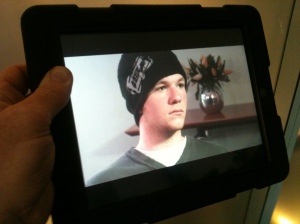 Live video feed being displayed on iPad